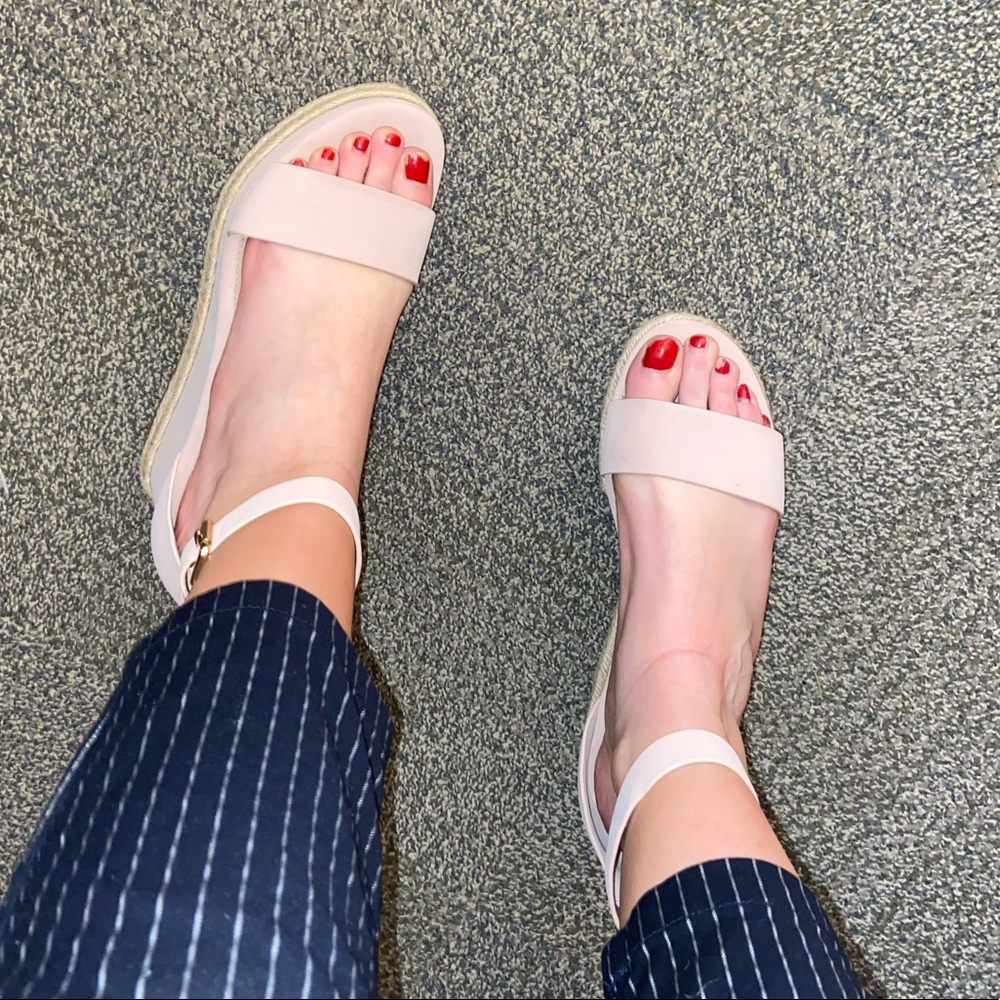 BCBGeneration wedge sandals. Only worn once!
